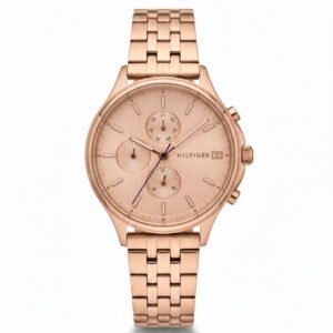 tommy hilfiger ساعة حريمي روز جولد